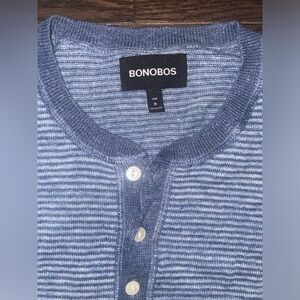 Bonobos new mens knit Henley shirt